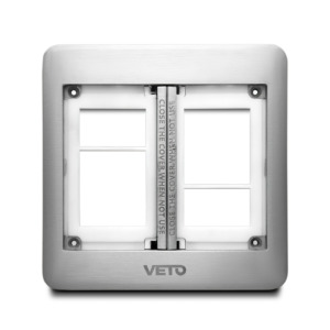 Socket de Piso Cuadrado 6 Módulos - Thumbnail Image 2