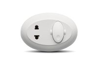 Combination 1 Light Switch + 1 Outlet Universal 2P