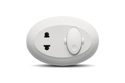 Combination 1 Light Switch + 1 Outlet Universal 2P