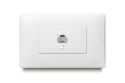 1 Gang Telephone Jack RJ14