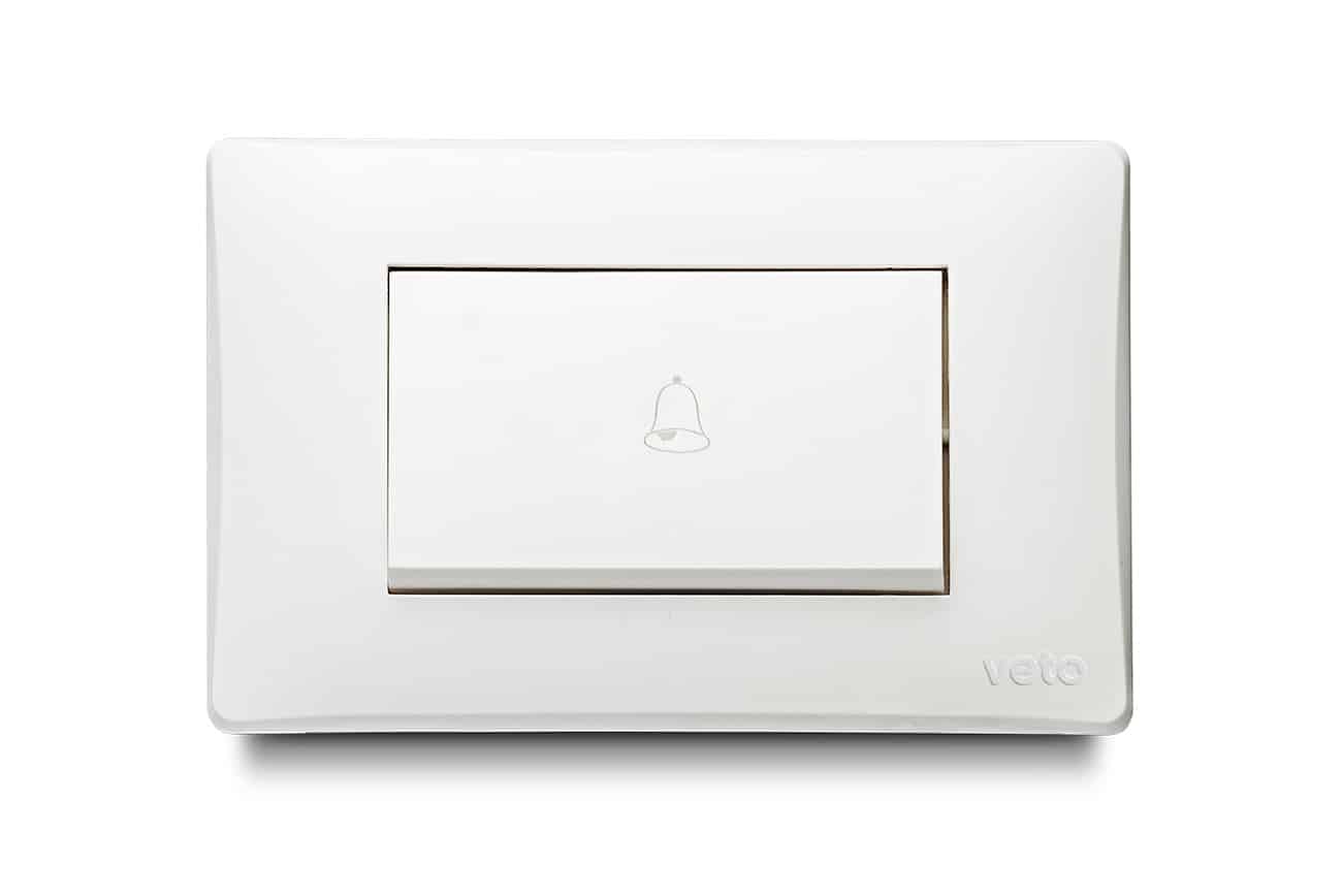 Pulsador de timbre simple no neon balancin ancho