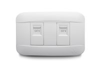 Jack Datos RJ45 CAT6 Doble