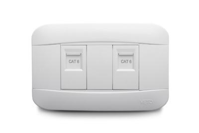2 Gang Ethernet Jack RJ45 CAT6