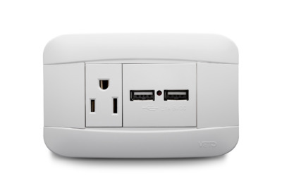 Mixto 1 Toma Usb + 1 Tomacorriente Amer 2P+E