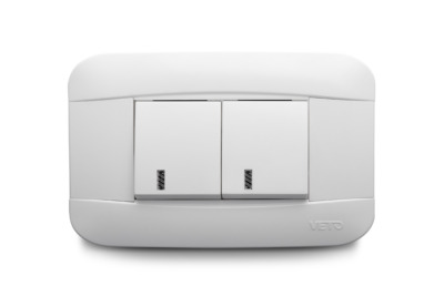 Combination 1 Light Switch Wide Rocker + 1 Three Way Switch