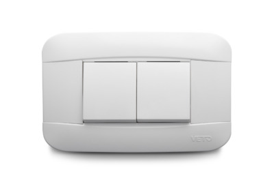 Combination 1 Light Switch Wide Rocker No Neon + 1 Three Way Switch No Neon
