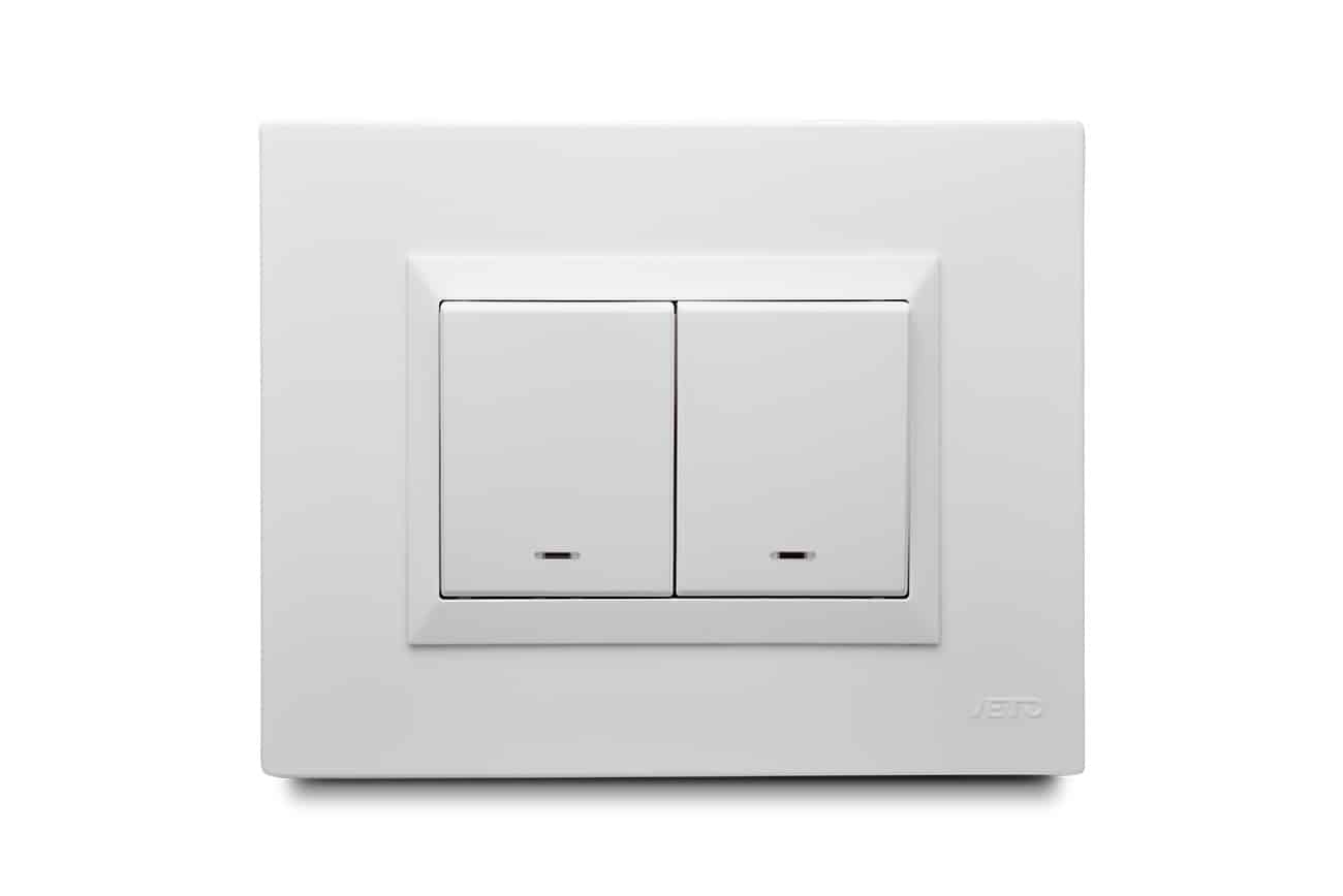 2 gang smart light switch wide rocker