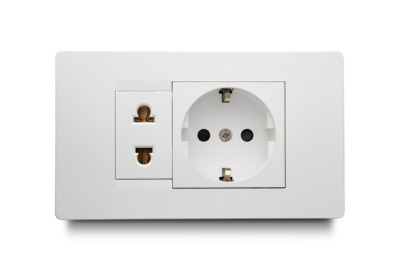 Combination 1 Outlet Universal 2P + 1 Schuko Socket Outlet