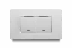 Mixto 1 interruptor + 1 conmutador balancin ancho