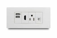 4H Wall Plate With Frame + Plastic Installation Box