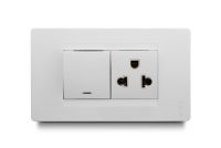 Combination 1 Light Switch + 1 Outlet Universal