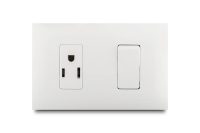 Mixto 1 Interruptor No Neon + 1 Tomacorriente Amer 2P+E