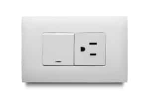 Mixto 1 Interruptor No Neon Balancin ancho + 1 Tomacorriente Amer 2P+E